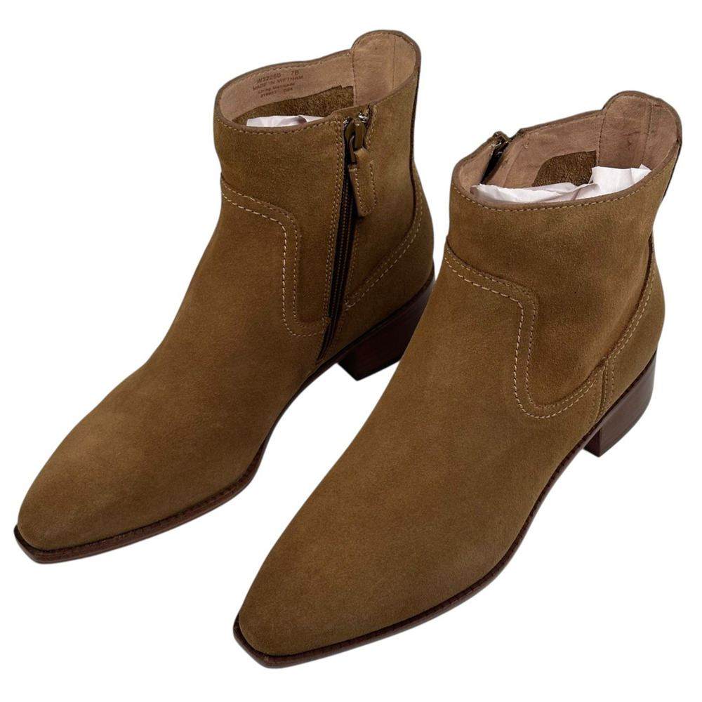 Cole Haan Naia Womens Brown Suede Booties Ankle Boots Size7B W32260 New $179 A